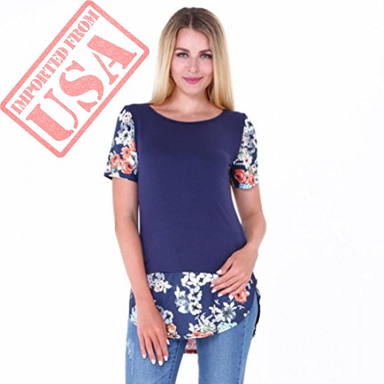 Buy Casual Short Sleeve Loose T-Shirt for Women Imported from USA