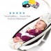 4moms mamaRoo 4 Baby Swing, Bluetooth Baby Rocker with 5 Unique Motions, Smooth, Nylon Fabric, Black Classic