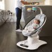 4moms mamaRoo 4 Baby Swing | Bluetooth Baby Rocker with 5 Unique Motions | Soft, Plush Fabric | Silver Plush