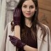 womens ruched touchscreen driving leather gloves fish mouth cuff ladies warm shop online in pakistan