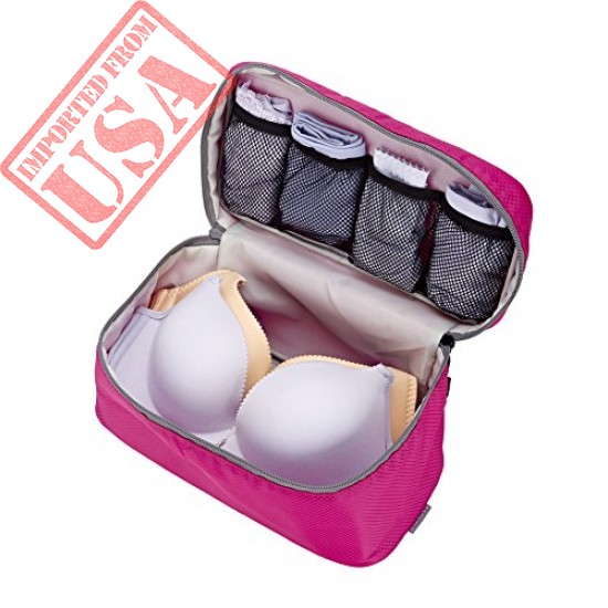 Shop Bra Underwear Storage Bag Cosmetic Makeup Bag Luggage Storage Case For Cosmetics  in Pakistan