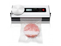 NutriChef Handheld Vacuum Sealer Machine - Simple Compact & Manual Fresh Prime Food Saver Meal - Dry & Moist Storage Home Kitchen Kit Heat Sealing System - Plastic Roll Bag Packaging Starter