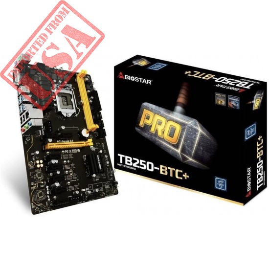 BIOSTAR TB250-BTC+ 8 GPU SUPPORT LGA 1151 Core i7/i5/i3 LGA1151 Intel B250 DDR4