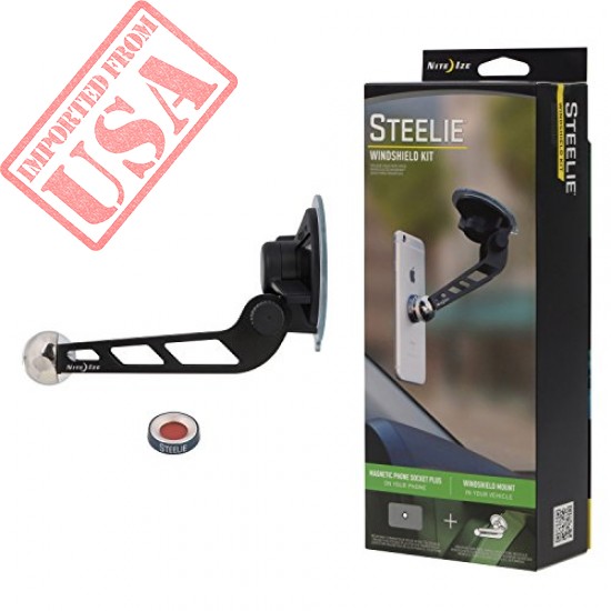 Nite Ize Original Steelie Windshield Mount Kit - Magnetic Car Windshield Mount for Smartphones