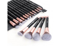 BUY ANJOU MAKEUP BRUSH SET, 16PCS PREMIUM COSMETIC BRUSHES FOR FOUNDATION BLENDING BLUSH CONCEALER EYE SHADOW IMPORTED FROM USA