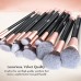 BUY ANJOU MAKEUP BRUSH SET, 16PCS PREMIUM COSMETIC BRUSHES FOR FOUNDATION BLENDING BLUSH CONCEALER EYE SHADOW IMPORTED FROM USA