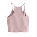 SheIn Women's Summer Basic Sexy Strappy Sleeveless Racerback Crop Top