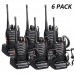 Baofeng Bf-888s VHF Radios Walkie Talkies Long Range with Earpiece Mic Antenna Handheld Two Way Radio 5W Rechargeable 2 Way Radio UHF Ham Transceiver with Headsets Microphone(6 Pack)