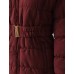 Hat and Beyond EC Womens Quilted Faux Fur Lined Belted Coat (Small/gj1133_mulbery)