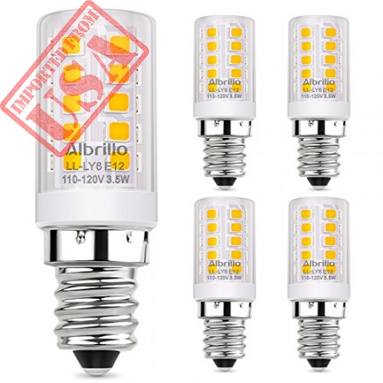 Albrillo E12 LED Bulb, 40 Watt Candelabra Bulbs Equivalent, Soft White 3000K, Base Non Dimmable