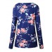 Buy Walant Womens Floral Printed Long Sleeve V-Neck Casual Tops T-Shirt Online in Pakistan