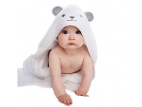 luxury extra soft baby bamboo hooded towel with adorable bear design shop online in pakistan