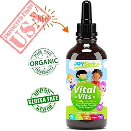 Liquid Organic Vitamins for Kids - Immune System Booster for Kids, Best Immune System Support for Children with Iron