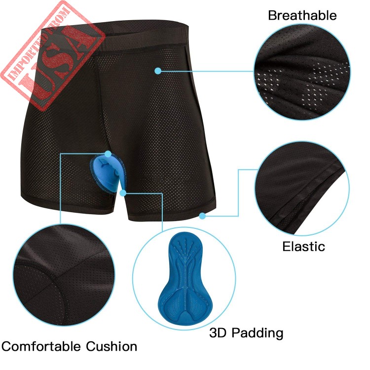 changeshopping Men Bike Bicycle Cycling 3D Gel Outdoor Riding Padded Health Underwear 