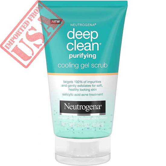 Neutrogena Deep Clean Purifying Cooling Gel and Exfoliating Face Scrub