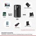 Anker Nebula Capsule, Smart Wi-Fi Mini Projector, Black, 100 ANSI Lumen Portable Projector, 360° Speaker, Movie Projector, 100 Inch Picture, 4-Hour Video Playtime, Neat Projector, Home Entertainment