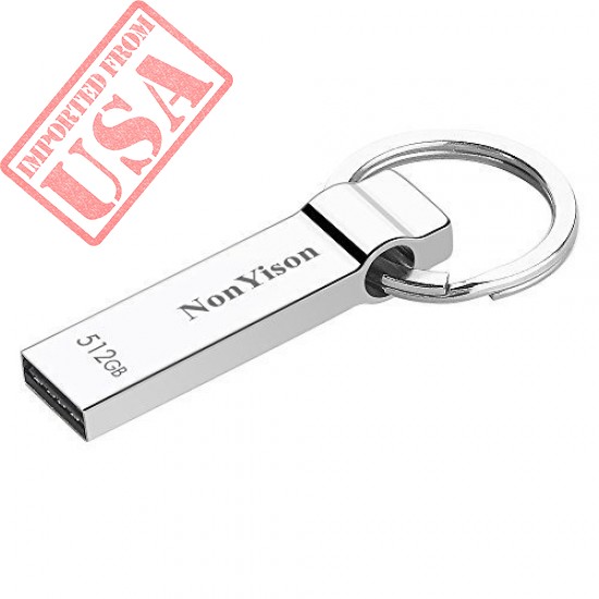 Original Metal 512GB USB Flash Drive with Keychain online in Pakistan