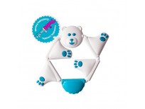 Fat Brain Toys FA163-1 Wendegreifling Bear Cream White and Light Blue