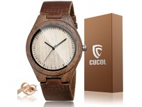 Shop online Best Quality wooden Case Men Quartz Wrist Watch in Pakistan