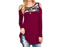 Buy Hibluco Women's Casual Long Sleeve Blouse Floral Shirt Online in Pakistan