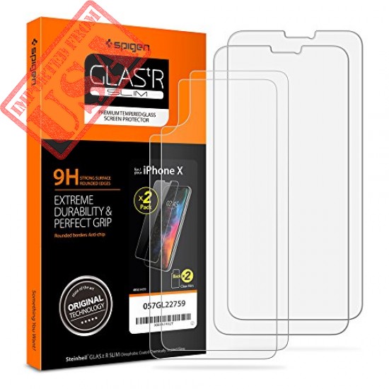 Tempered Glass iPhone X Screen Protector Spigen for Apple iPhone X sale online in Pakistan