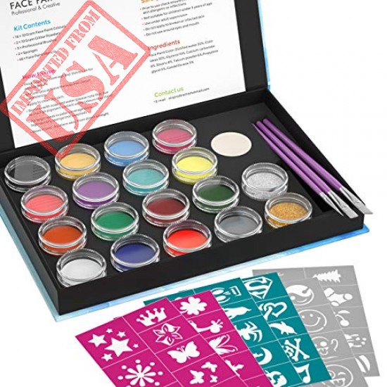 Buy online Imported Quality Full Face Pint Kit with 48 Stencils in Pakistan