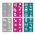 Buy online Imported Quality Full Face Pint Kit with 48 Stencils in Pakistan
