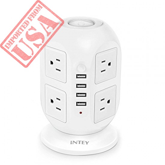 Buy Original INTEY Power Strip Surge Protector 4 USB Ports imported from USA