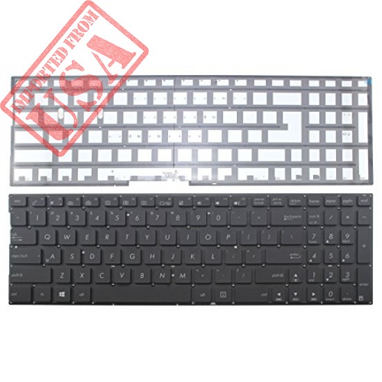 CHNASAWE Laptop Backlit Keyboard for ASUS N541 N541LA Q501 Q501LA Q503 Q503UA, US Layout without Frame