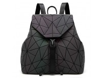 DIOMO Geometric Lingge Women Backpack Luminous Mens Travel Shoulder Bag Rucksack (Luminous NO.3)