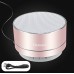 BUY ELEMUSI BLUETOOTH SPEAKER,PORTABLE STEREO OUTDOOR SPEAKER,MINI WIRELESS SPEAKER WITH HD AUDIO AND ENHANCED BASS, BUILT-IN-MIC SPEAKERPHONE, FM RADIO AND TF CARD PLAY MUSIC (ROSE GOLD) IMPORTED FROM USA