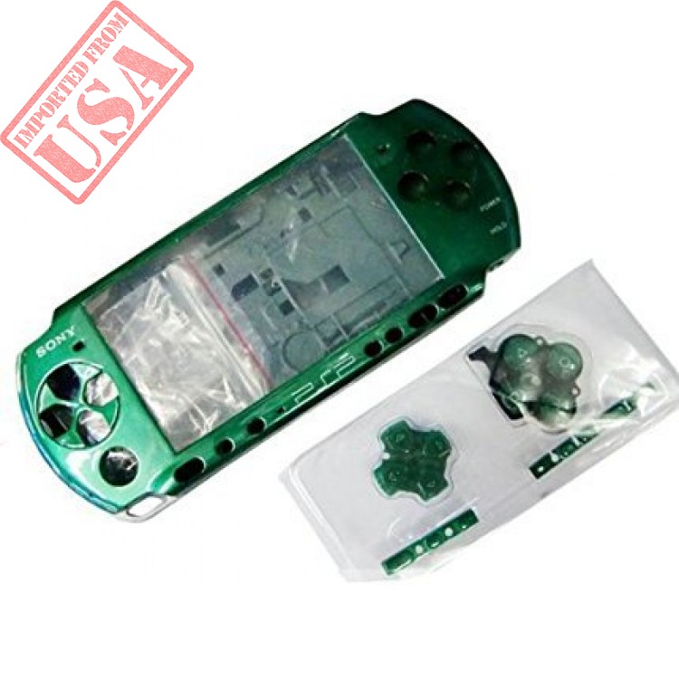 Gametown New Replacement Sony PSP 1000 Full Housing Shell Cover with Button Set Blue. 