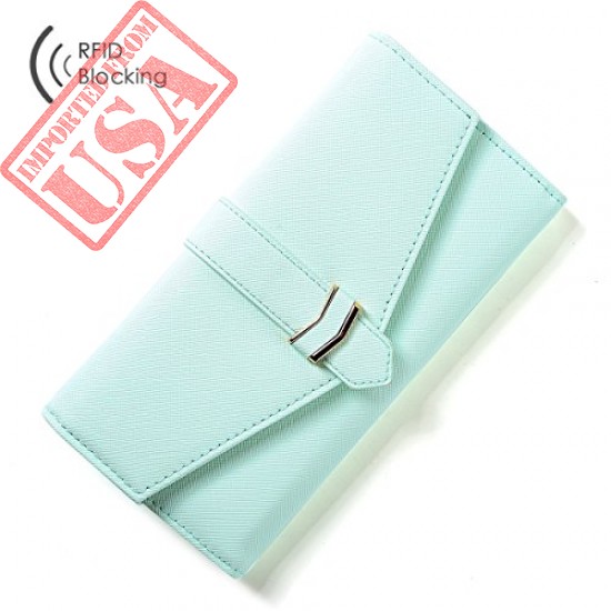 Buy Aoliner Women RFID Blocking Multi Card Organizer Wallets Online in Pakistan