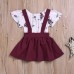 ccsdr baby girl strap infant floral print shirt jumpsuit outfit set shop online in pakistan