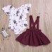 ccsdr baby girl strap infant floral print shirt jumpsuit outfit set shop online in pakistan