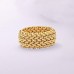 Ross-Simons Italian 14kt Yellow Gold Riso-Link Ring