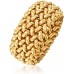 Ross-Simons Italian 14kt Yellow Gold Riso-Link Ring