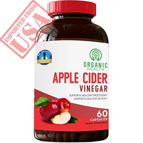 Buy Organic Health Organic Apple Cider Vinegar Capsules for Healthy Weight Loss & Diet Online in Pakistan