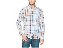 Nautica Men's Wrinkle Resistant Long Sleeve Button Front Shirt