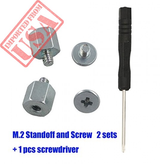 Kalanution M.2 Standoff and Screw for M.2 Drives,Asus motherboard M.2 Screw + Hex Nut Stand Off Spacer(2 sets)+1 pcs screwdriver