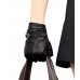 fingerless black leather gloves for women fioretto half finer sheepskin gloves for driving shop online in pakistan