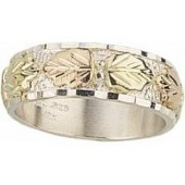 Made in the USA! Sterling-Silver Rose-gold Black Hills Gold Women's & Men's Wedding-Bands