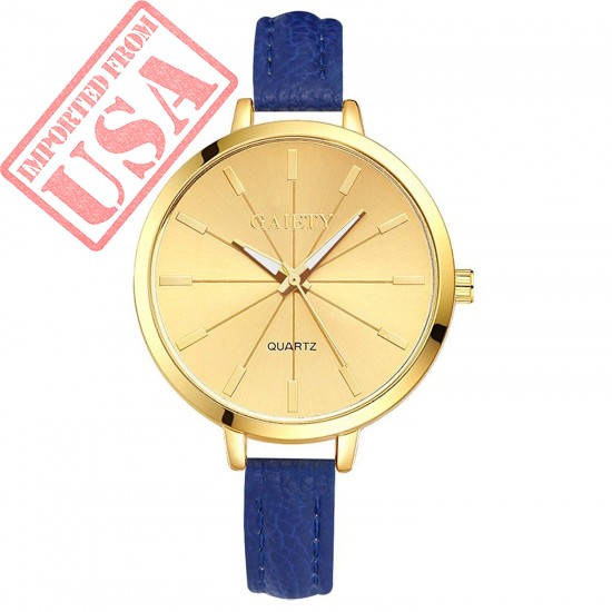 Get online Imported Pure Leather strap Wrist watch in Pakistan 