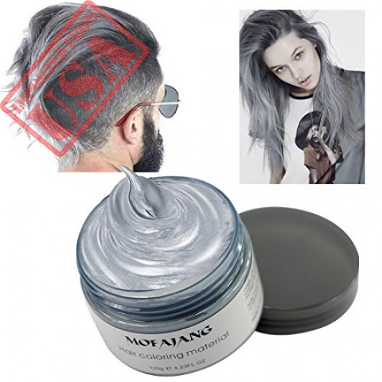 Buy Hair Coloring Wax, Ash Grey Disposable MOFAJANG Instant Matte Hairstyle Sale in Pakistan