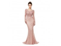 Get online High quality Women`s Crystal Prom Mermaid Dress in Pakistan 