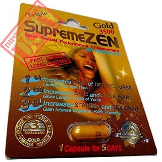 Buy SupremeZen Gold Male Enhancement Pills #1 Energy Boosting Sex Pills (2 Pack) In Pakistan