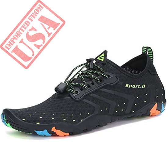 Lxso Women Men Water Shoes Quick Dry Barefoot Sports Aqua Durable Outsole Shoes for Swim Walking Yoga Beach Driving Boating