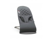 BabyBjörn Bouncer Bliss, Quilted Cotton, Anthracite (006021US)