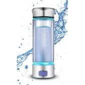 LevelUpWay - Glass Hydrogen Generator Water Bottle SPE PEM Technology Water Ionizer