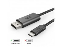 USB C to DisplayPort Cable (4K@60Hz), uni Thunderbolt 3 to DisplayPort Cable Compatible for MacBook Pro 2018/2017 and multiple devices online in Pakistan